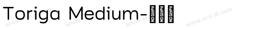 Toriga Medium字体转换